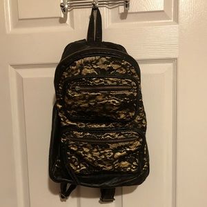 Deux Lux Lace Black/Gold Backpack